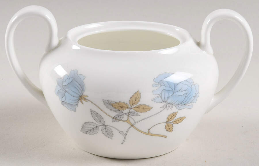 Ice Rose (No Trim) Sugar Bowl No Lid by Wedgwood-1