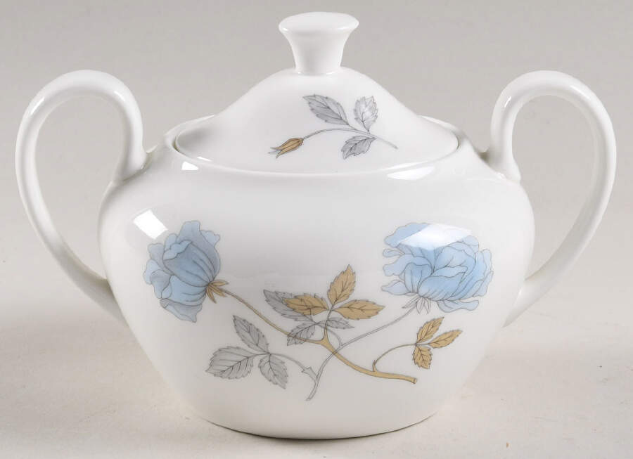 Ice Rose (No Trim) Sugar Bowl & Lid by Wedgwood-1