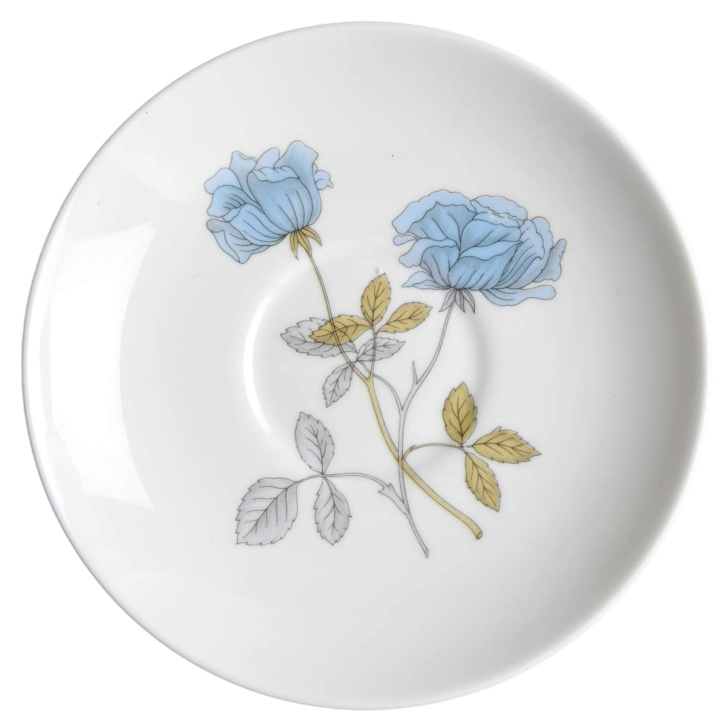 Ice Rose (No Trim) Saucer for Flat Cup by Wedgwood-1
