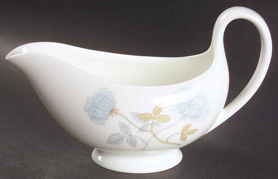 Ice Rose (No Trim) Gravy Boat by Wedgwood-1
