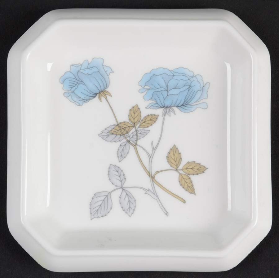 Ice Rose (No Trim) 4" Square Sweet Meat by Wedgwood-1