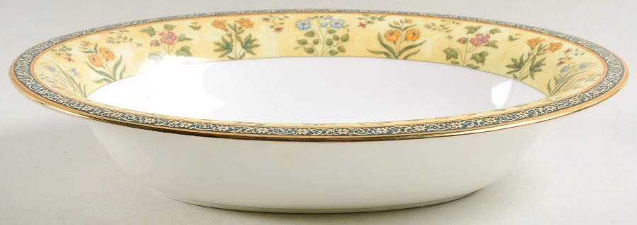 India 9" Oval Vegetable Bowl by Wedgwood-1