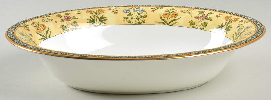 India 9" Oval Vegetable Bowl by Wedgwood-1