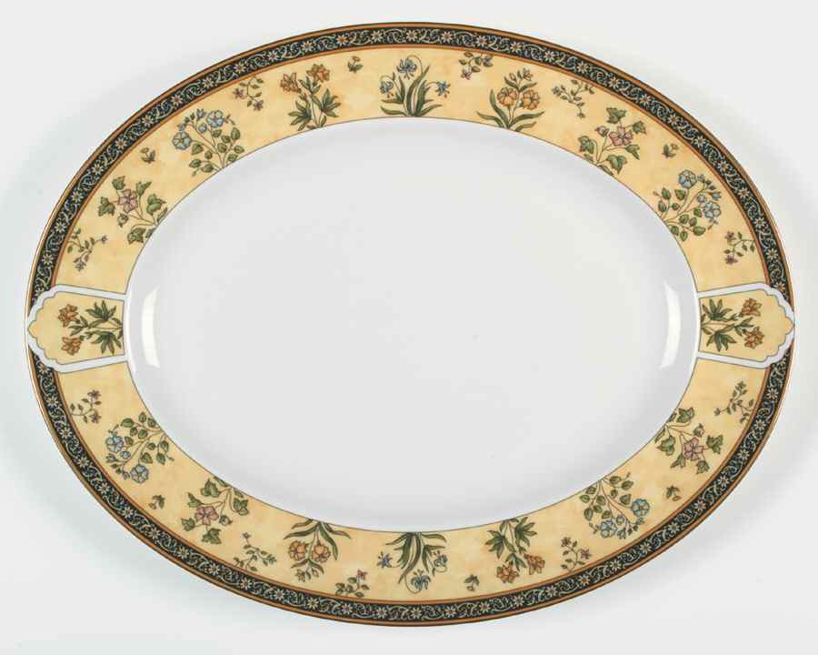 India 14" Oval Serving Platter by Wedgwood-1