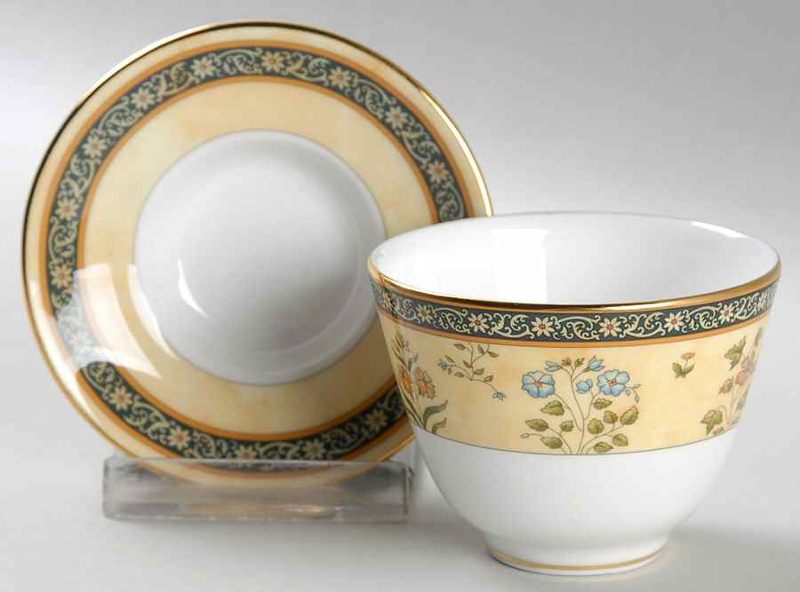 India Asian Flat Cup & Saucer Set by Wedgwood-1