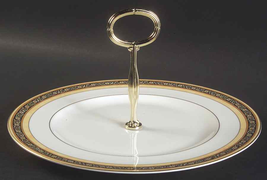 India Round Serving Plate with Handle (DP) by Wedgwood-1
