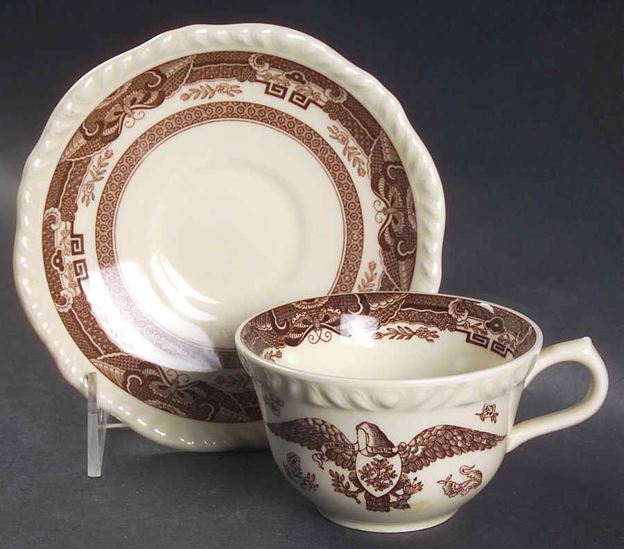 Independence Flat Cup & Saucer Set by Wedgwood-1