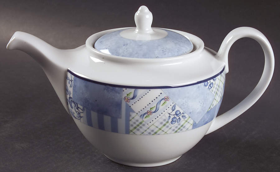 Indigo Teapot & Lid by Wedgwood-1