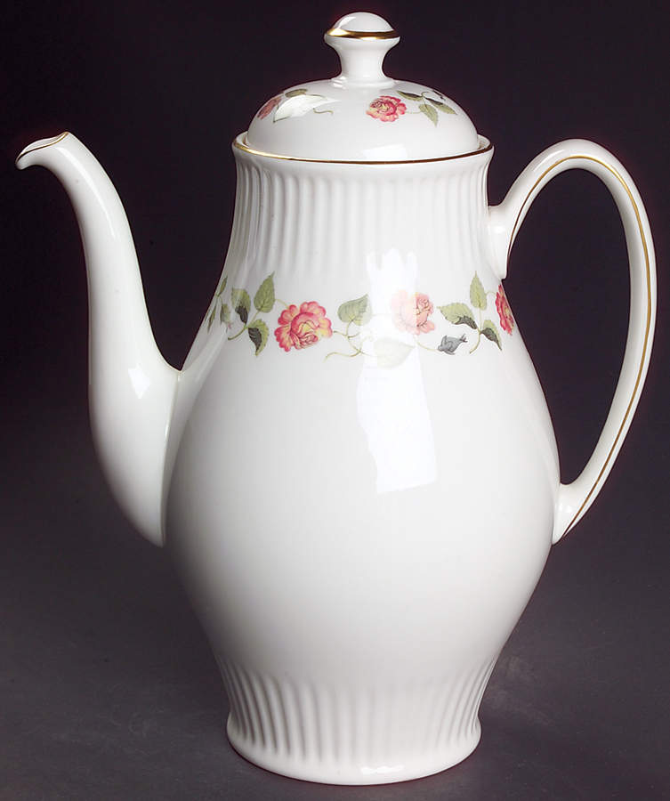 India Rose Coffee Pot & Lid by Wedgwood-1