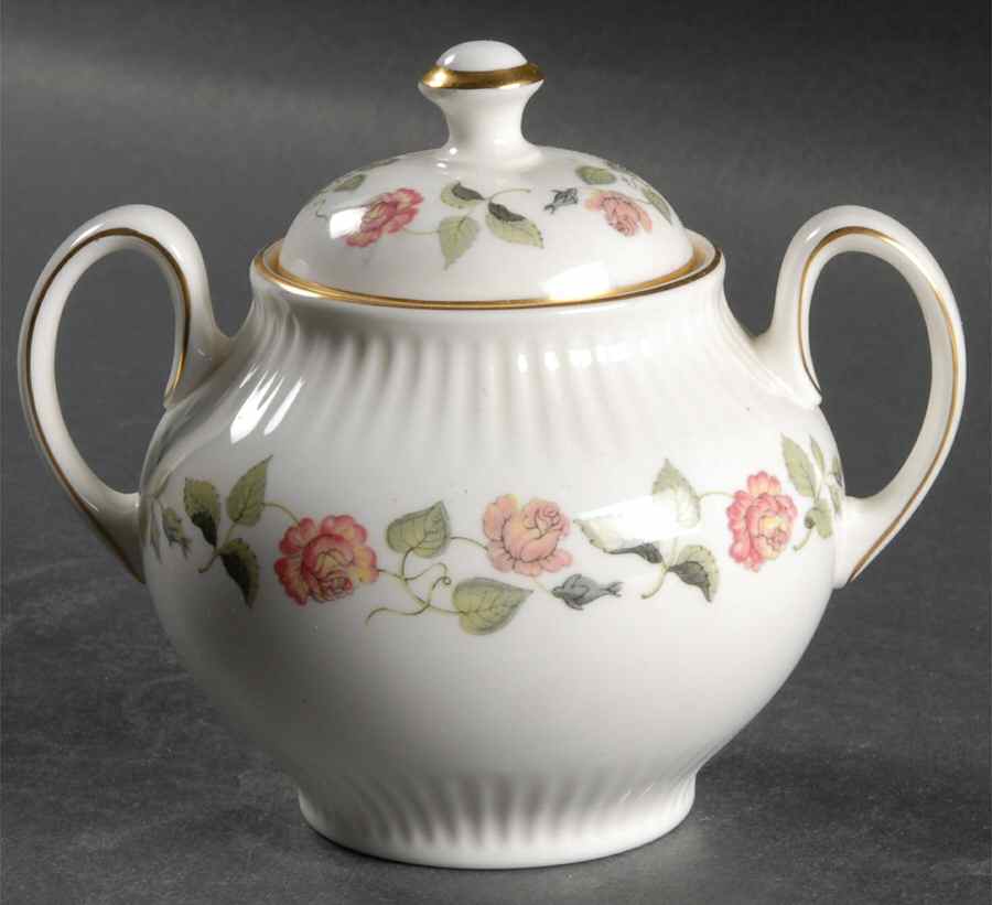 India Rose Sugar Bowl & Lid by Wedgwood-1