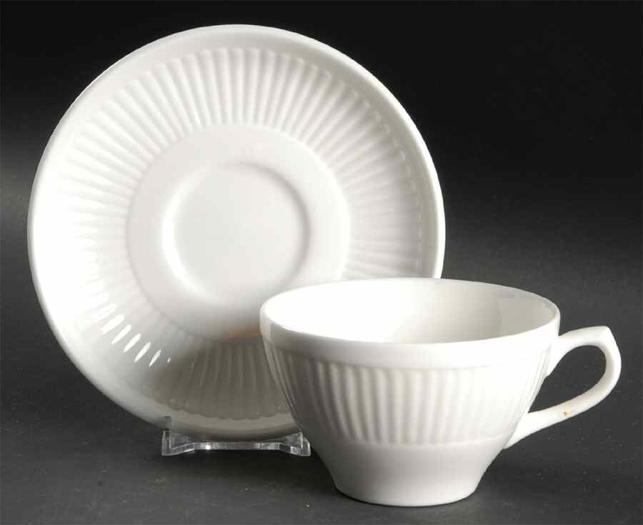 Insignia Flat Cup & Saucer Set by Wedgwood-1
