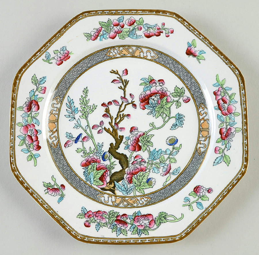 Indian Tree Octagonal Luncheon Plate by Wedgwood-1