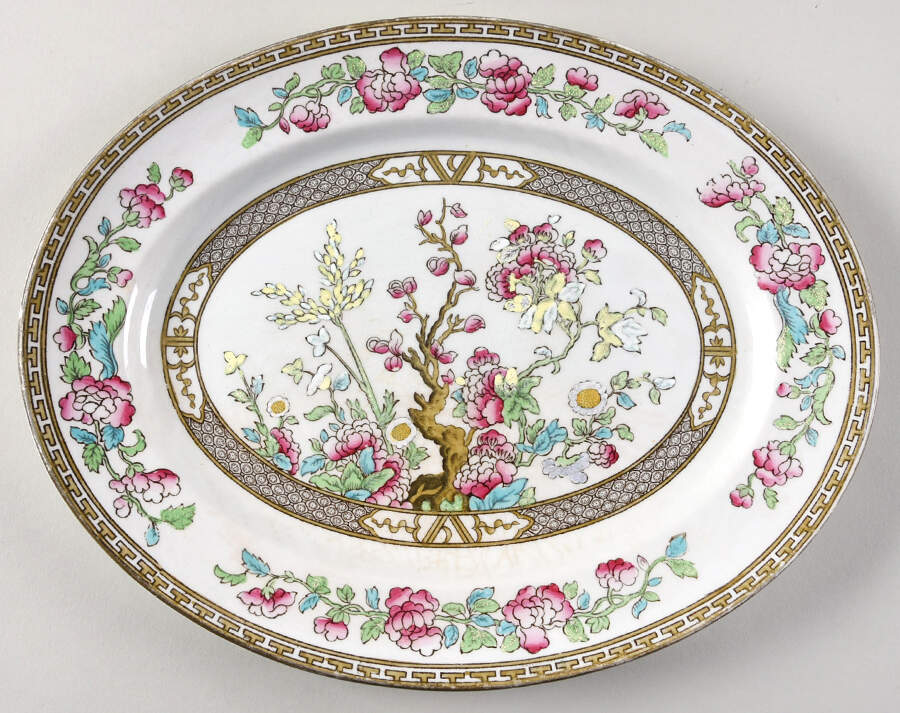 Indian Tree 11" Oval Serving Platter by Wedgwood-1