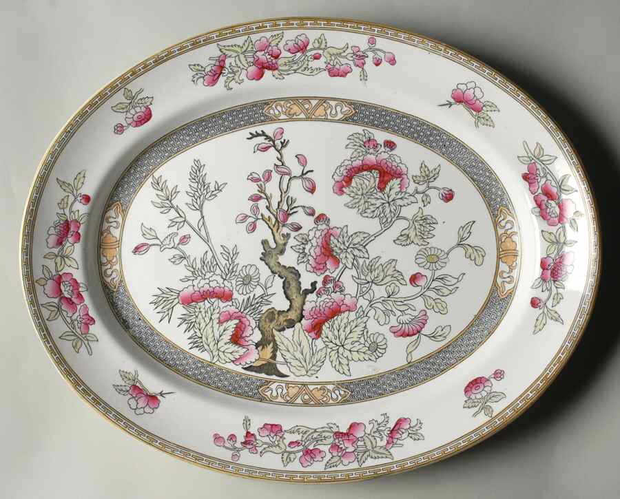Indian Tree 15" Oval Serving Platter by Wedgwood-1