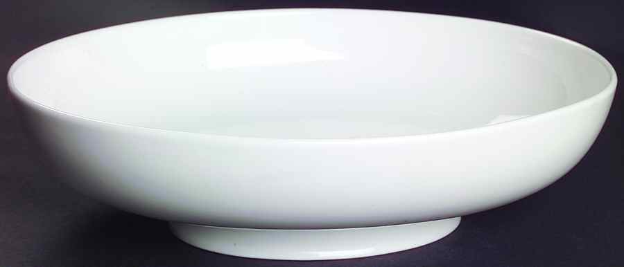 Inspiration White 9" Oval Vegetable Bowl by Wedgwood-1