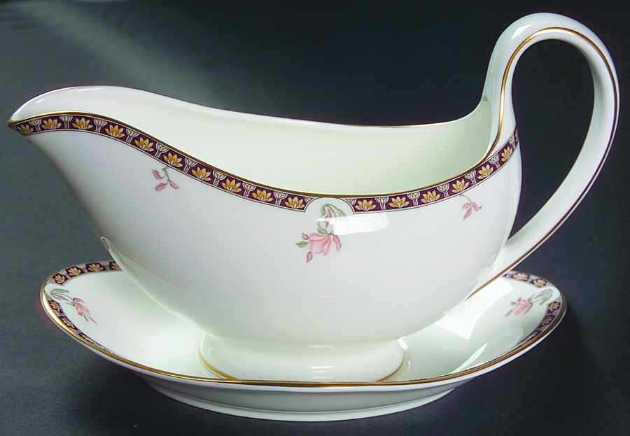 Isis Gravy Boat & Underplate by Wedgwood-1