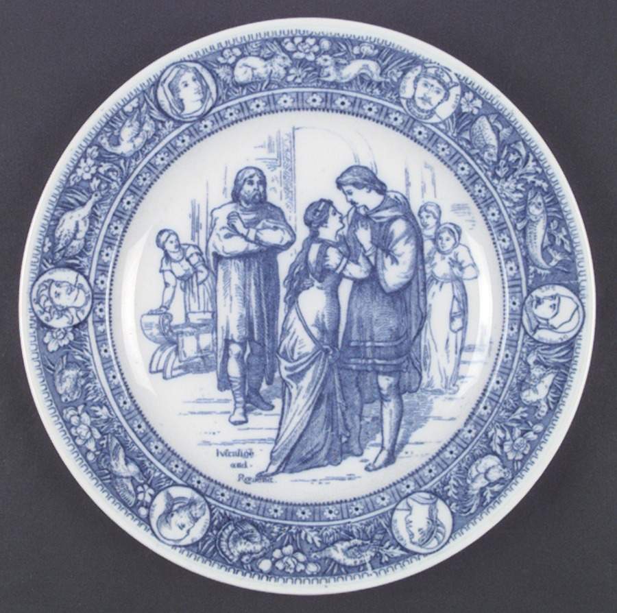 Ivanhoe (Flow Blue) Dinner Plate by Wedgwood-1
