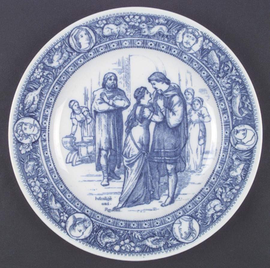 Ivanhoe (Flow Blue) Dinner Plate by Wedgwood-1