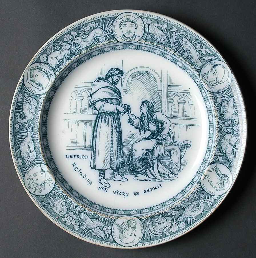 Ivanhoe (Flow Blue) Salad Plate by Wedgwood-1
