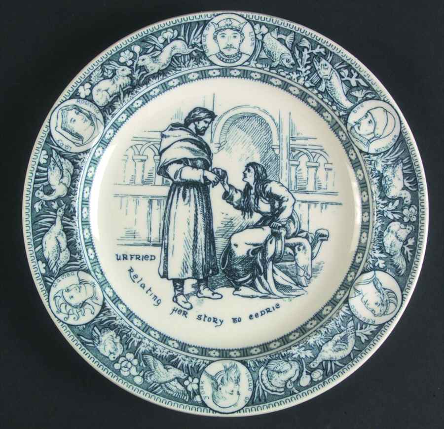 Ivanhoe (Blue Gray Design) Salad Plate by Wedgwood-1