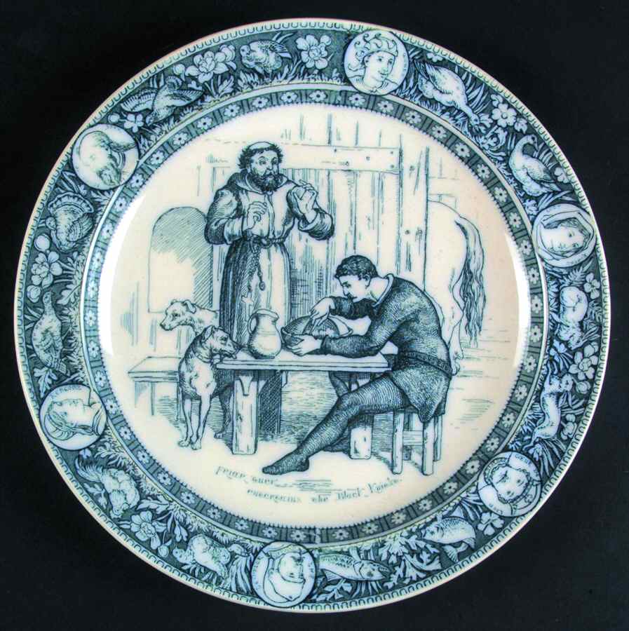 Ivanhoe (Blue Gray Design) Dinner Plate by Wedgwood-1