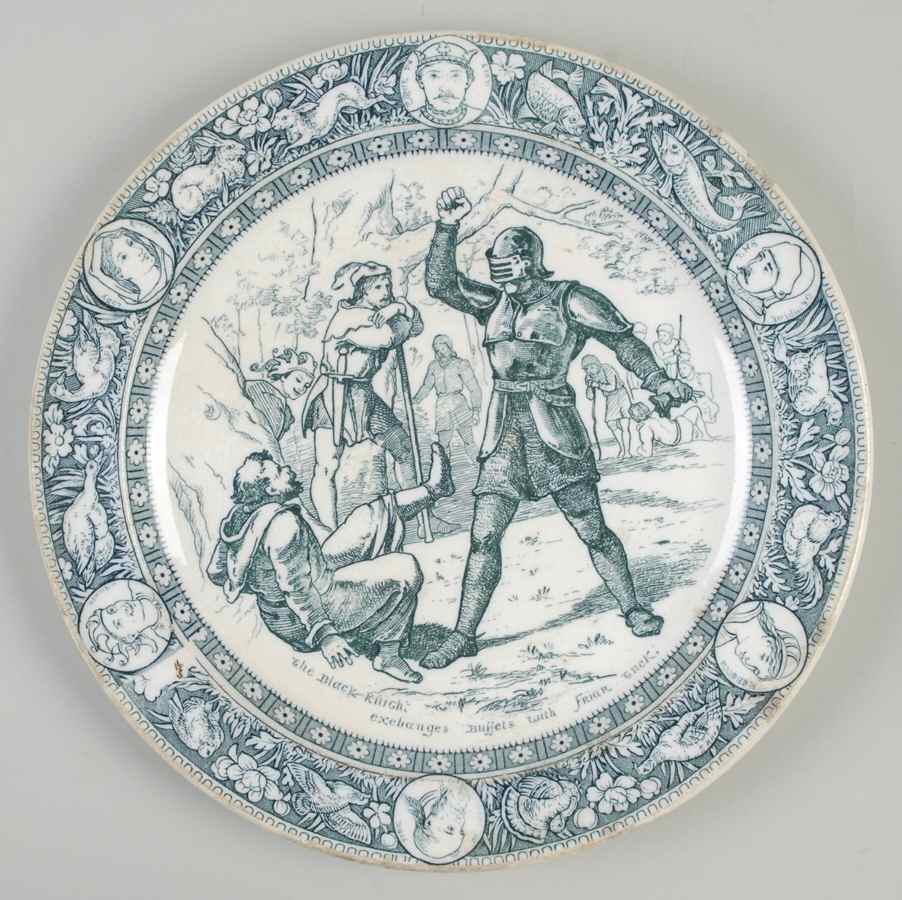 Ivanhoe (Blue Gray Design) Dinner Plate by Wedgwood-1