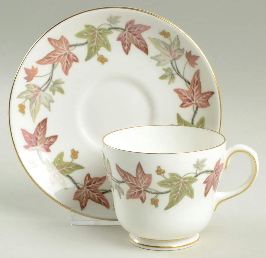 Ivyhouse Footed Cup & Saucer Set by Wedgwood-1