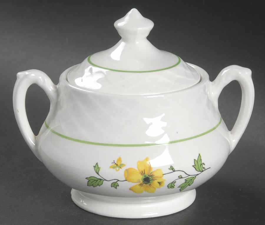 Jacqueline Sugar Bowl & Lid by Wedgwood-1