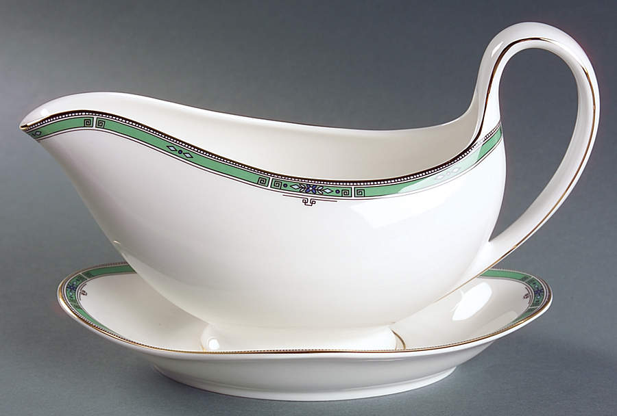 Jade Gravy Boat & Underplate by Wedgwood-1