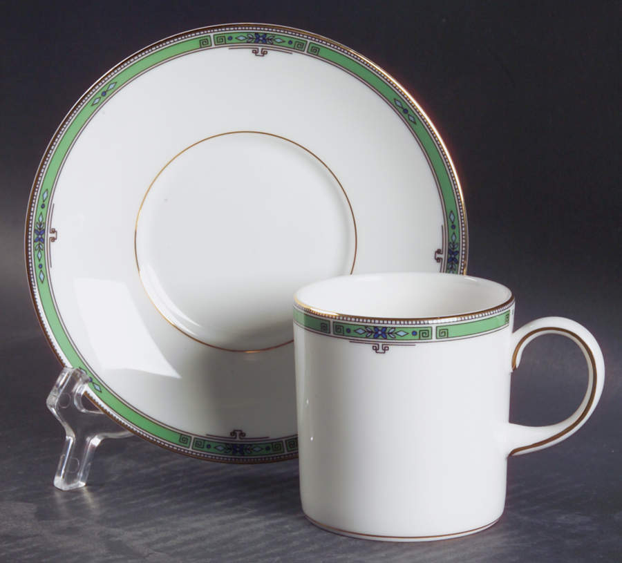 Jade Can Shape Demitasse Cup and Saucer Set by Wedgwood-1