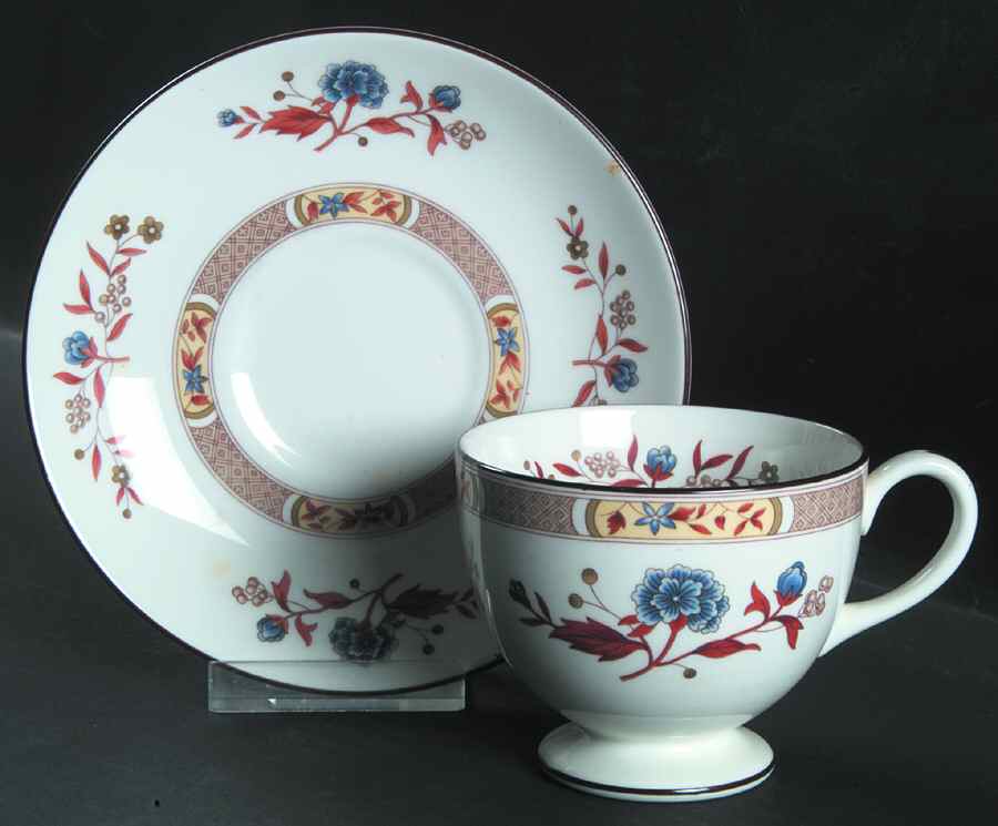 Jamestown Footed Cup & Saucer Set by Wedgwood-1