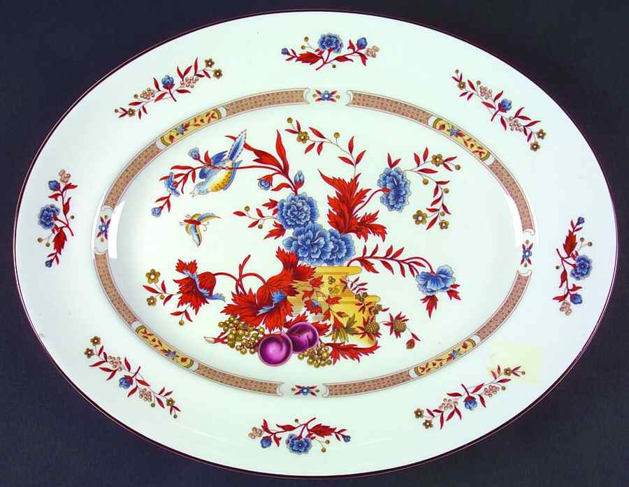 Jamestown 14" Oval Serving Platter by Wedgwood-1