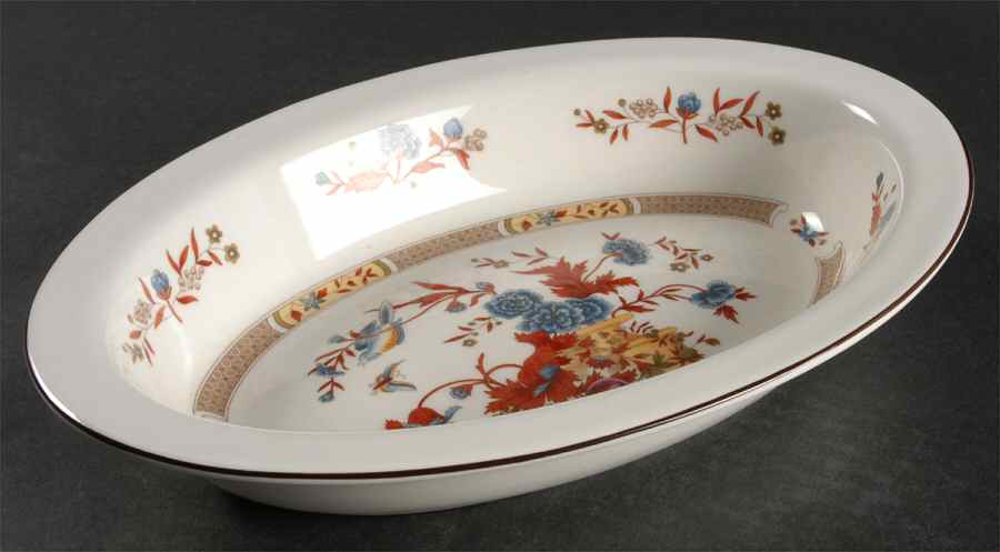 Jamestown 11" Oval Vegetable Bowl by Wedgwood-1