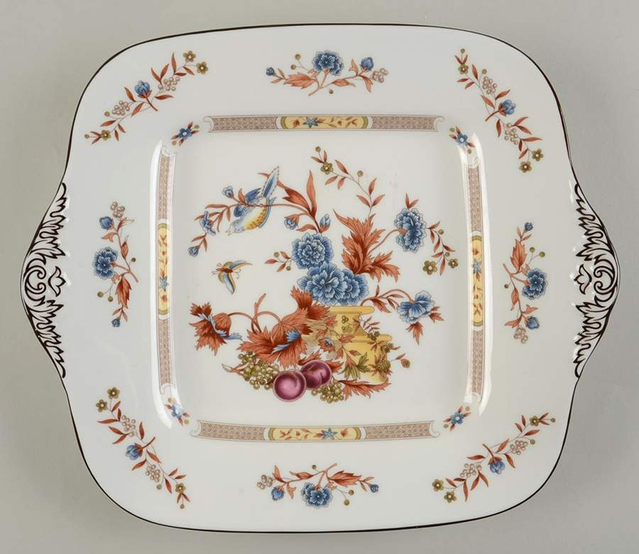 Jamestown Square Handled Cake Plate by Wedgwood-1