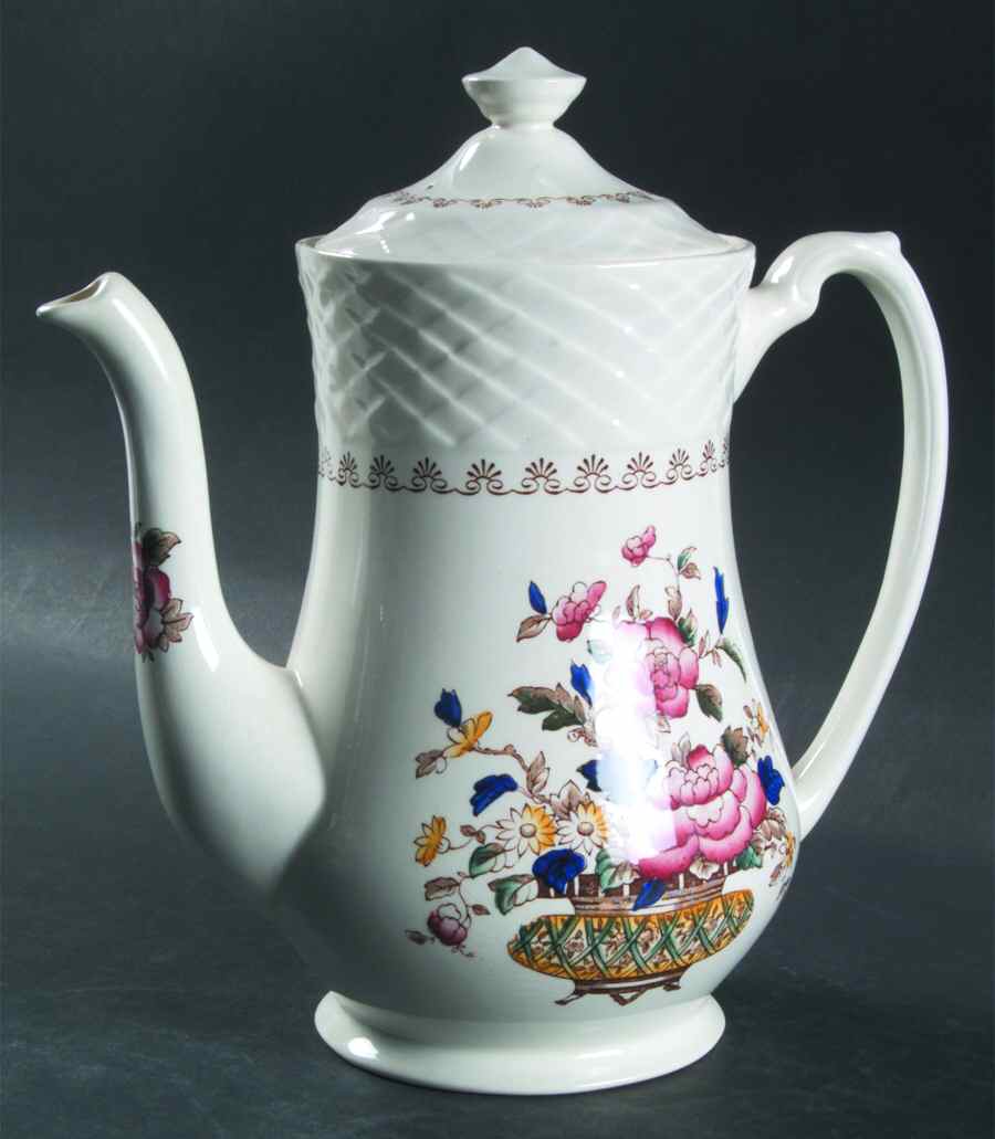 Jasmine Coffee Pot & Lid by Wedgwood-1