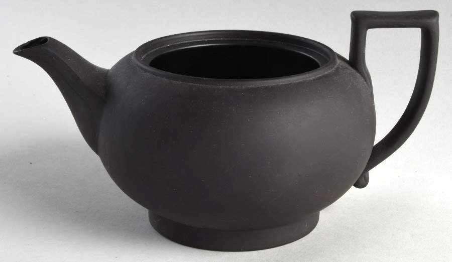 Basalt Black Teapot No Lid by Wedgwood-1