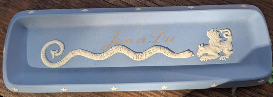 Cream Color on Lavender (Pale Blue) Jasperware 9" Oblong Tray by Wedgwood-1