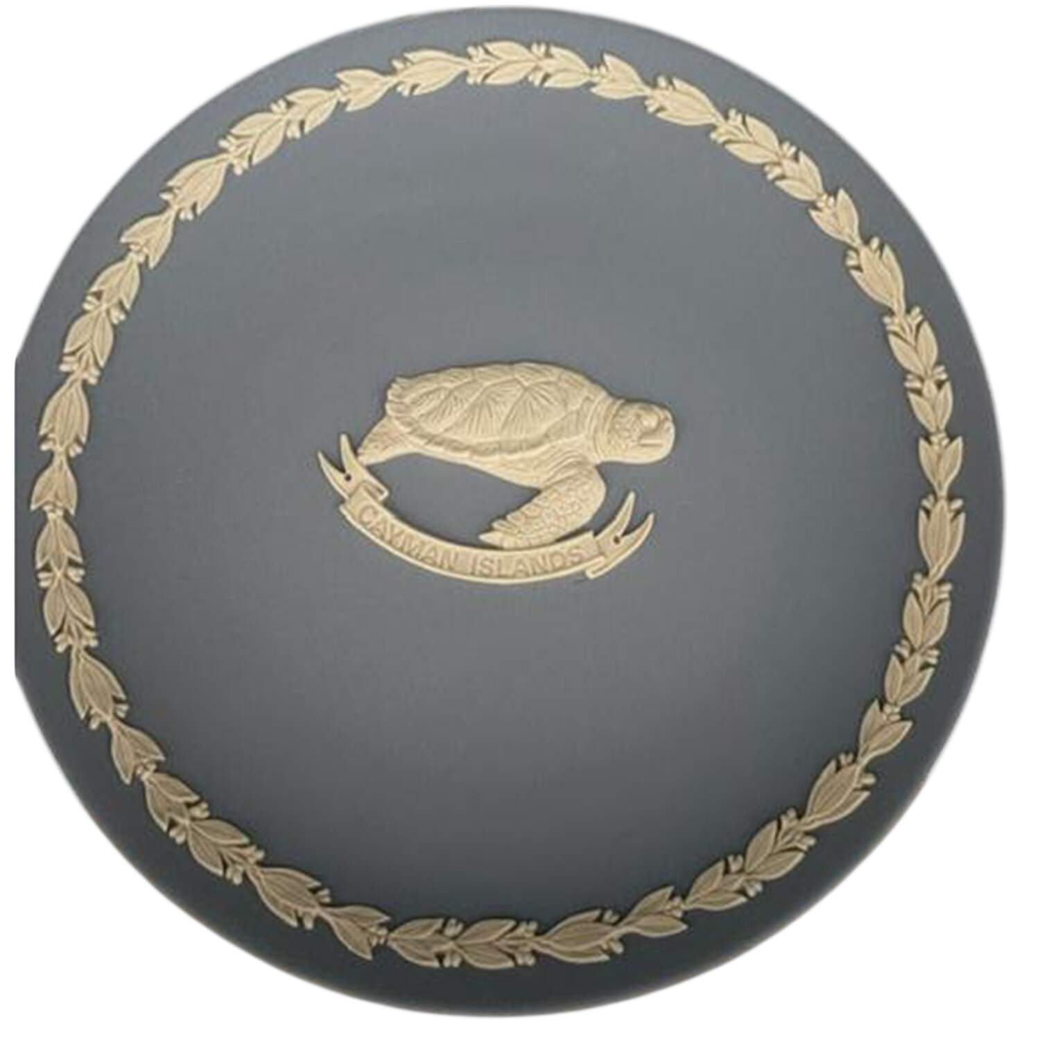 Cream Color on Lavender (Pale Blue) Jasperware Collector Plate by Wedgwood-1
