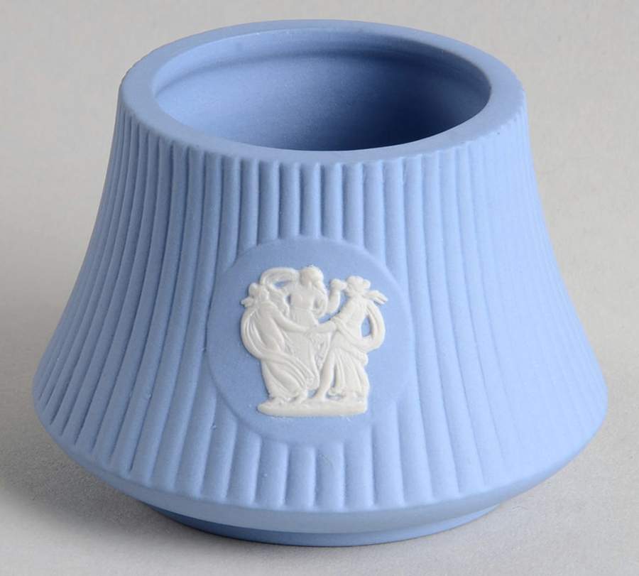 Cream Color on Lavender (Pale Blue) Jasperware Cigarette Lighter-No Element by Wedgwood-1