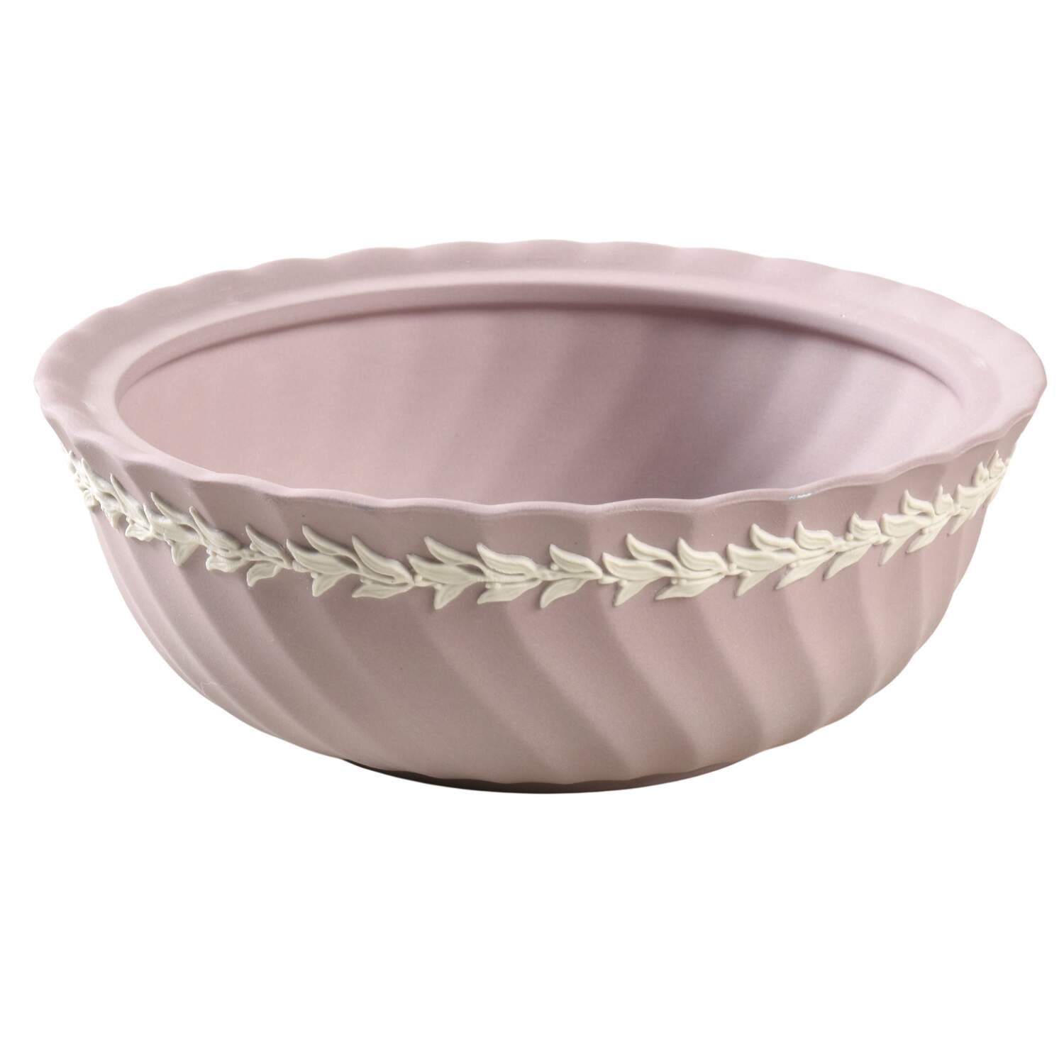 Cream Color on Lilac Jasperware Lid for Powder Box by Wedgwood-1