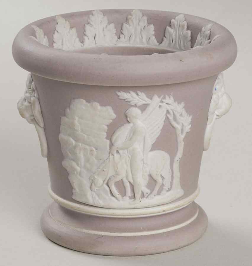 Cream Color on Lilac Jasperware Cigarette Cup by Wedgwood-1