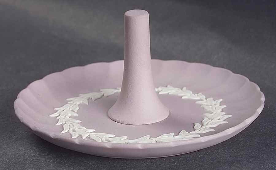 Cream Color on Lilac Jasperware Ring Holder by Wedgwood-1