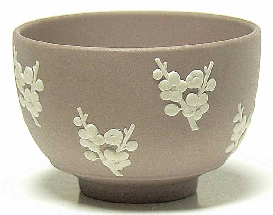 Cream Color on Lilac Jasperware Mini Open Sugar Bowl by Wedgwood-1