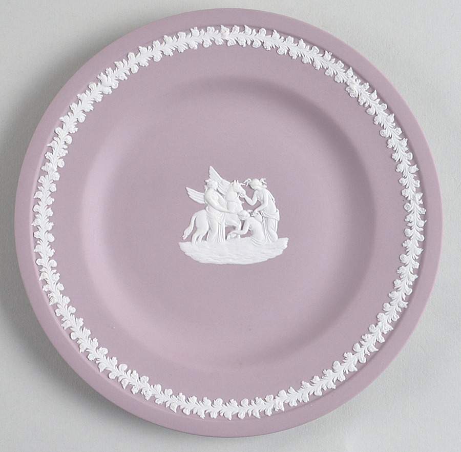 Cream Color on Lilac Jasperware Bread & Butter Plate by Wedgwood-1