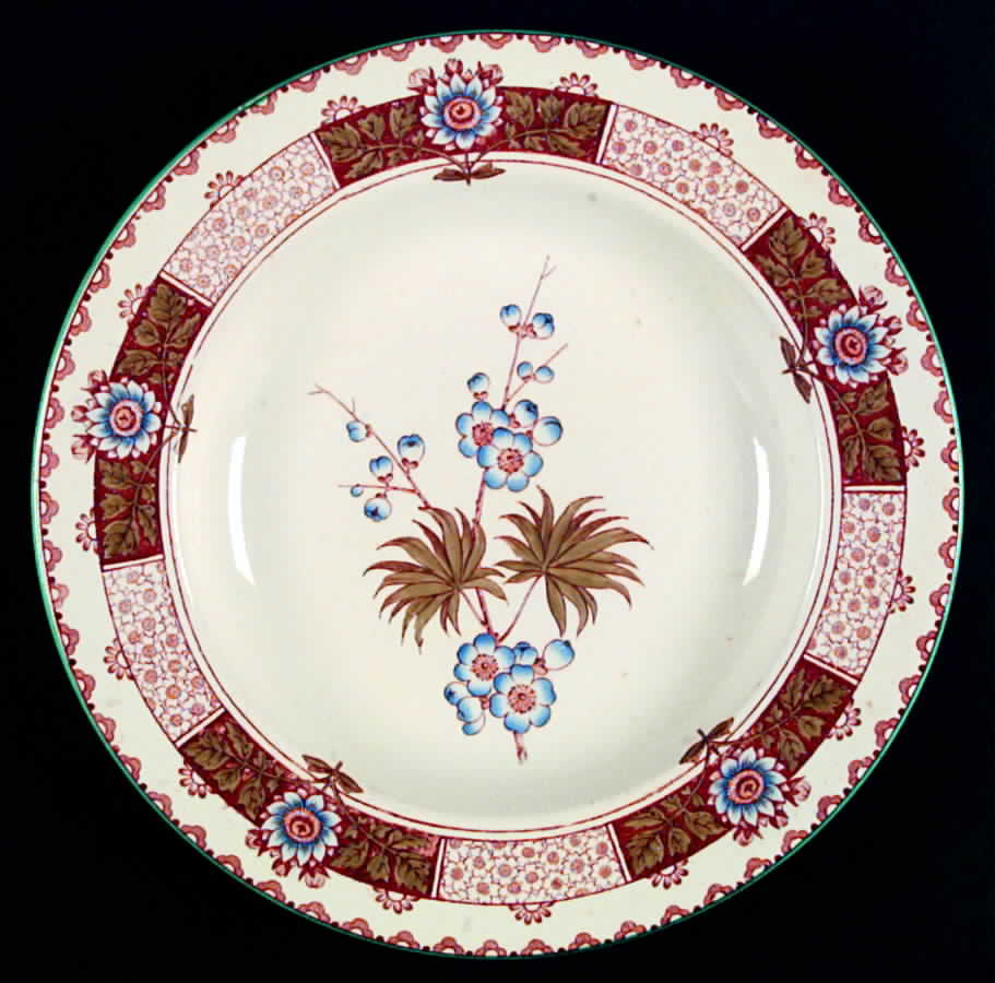 Japonica Sprigs Large Rim Soup Bowl by Wedgwood-1