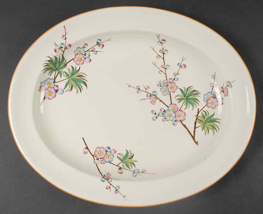 Japanese Thorn 14" Oval Serving Platter by Wedgwood-1