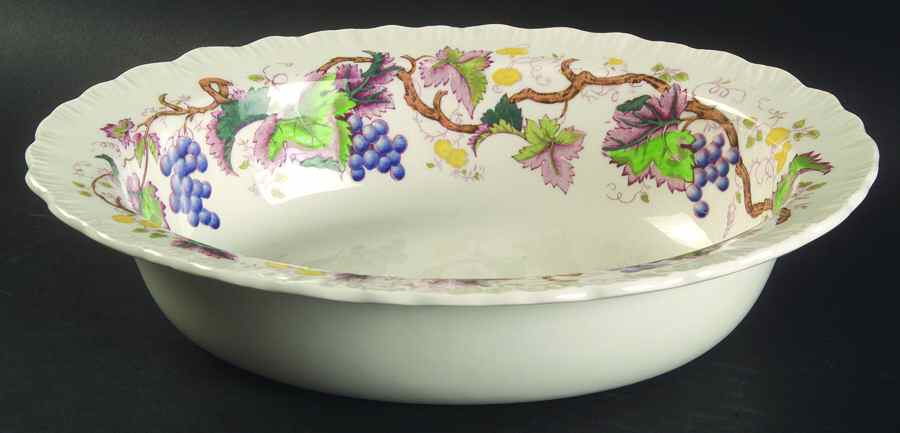 Jefferson Vine 9" Oval Vegetable Bowl by Wedgwood-1