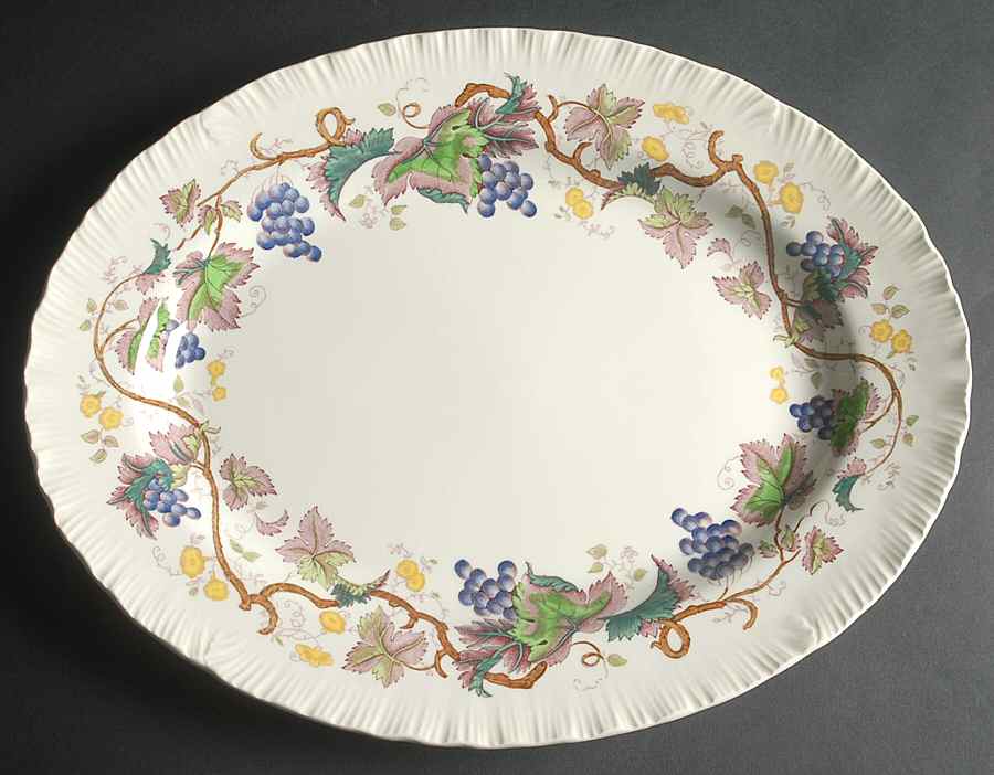 Jefferson Vine 16" Oval Serving Platter by Wedgwood-1