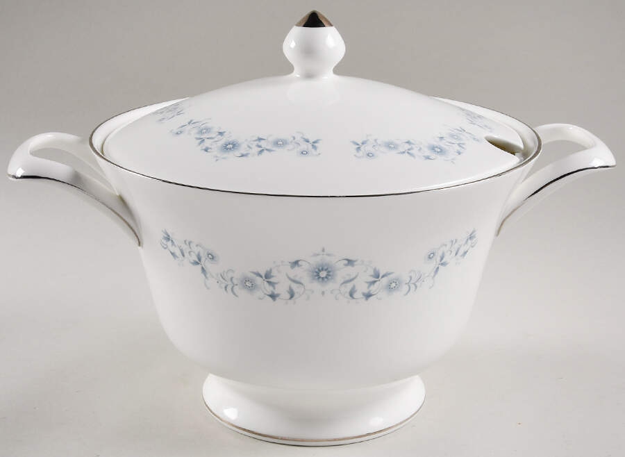 Josephine Blue Tureen &  Lid by Wedgwood-1