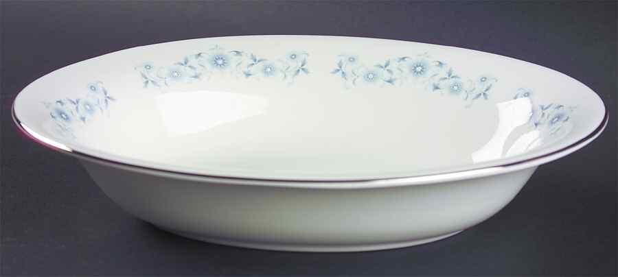 Josephine Blue 10" Oval Vegetable Bowl by Wedgwood-1